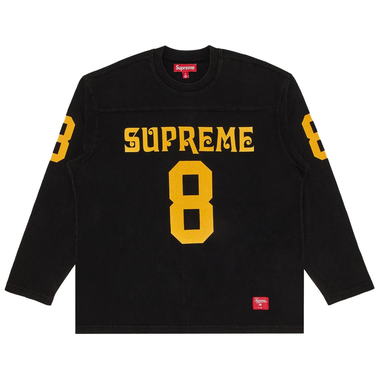 Supreme Black Long Sleeve Affiliated Football Top