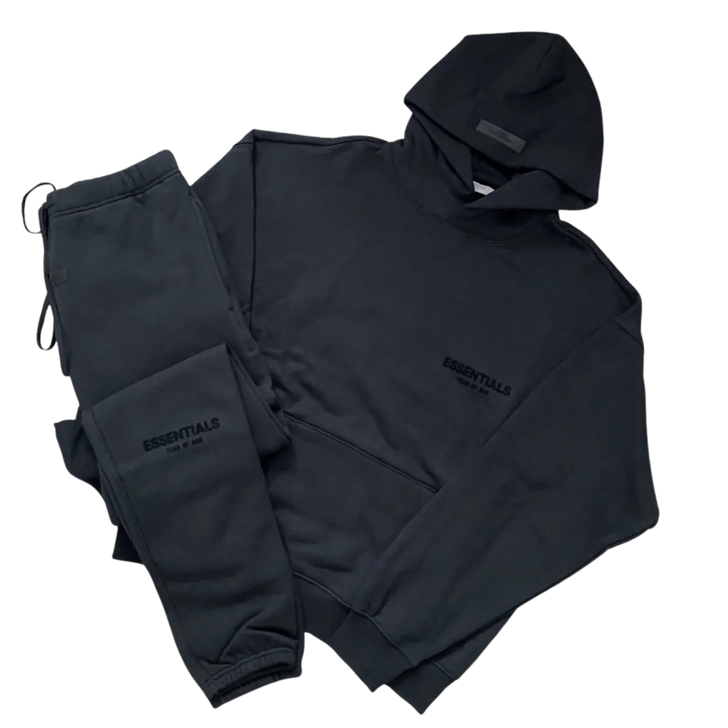 FEAR OF GOD ESSENTIALS BLACK TRACKSUIT - (SS22)