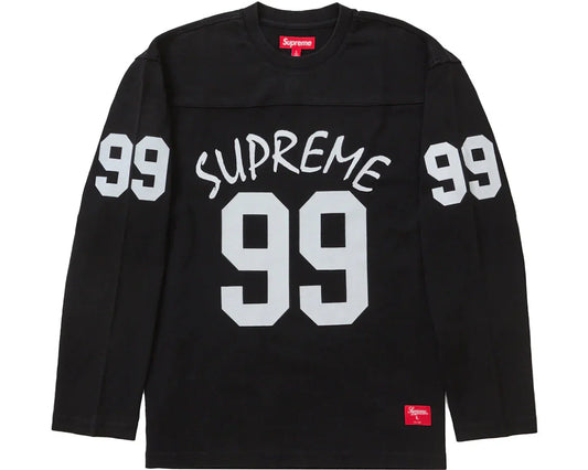 Supreme 99 Long Sleeve Football Top Black