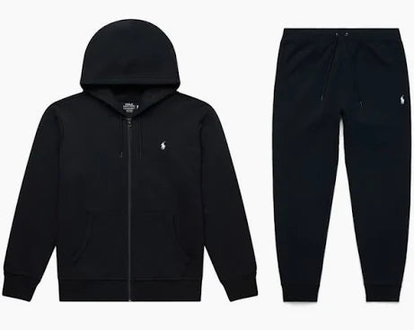 Polo Ralph Lauren Double-Knit Full-Zip Hoodie and Double-Knit Jogger Pant Set Polo Black
