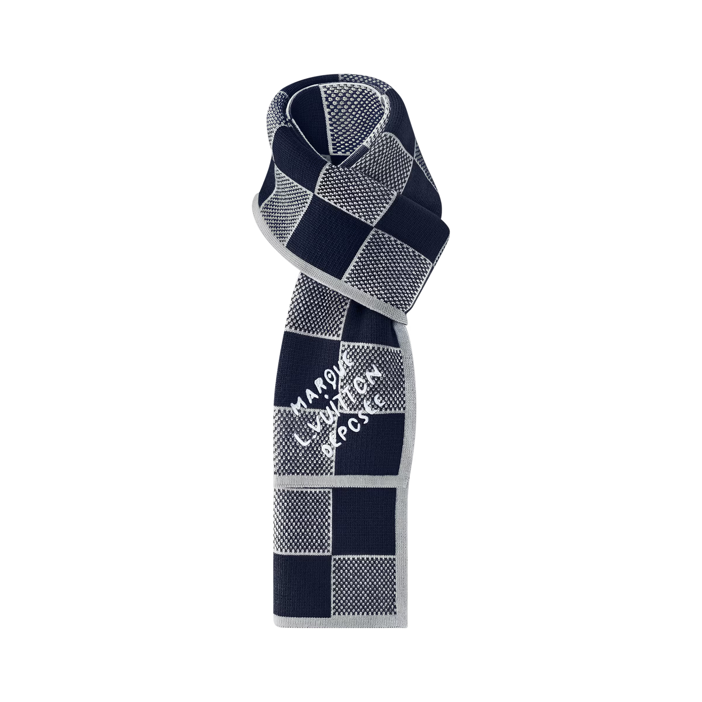 Damier Heritage Scarf - Navy blue