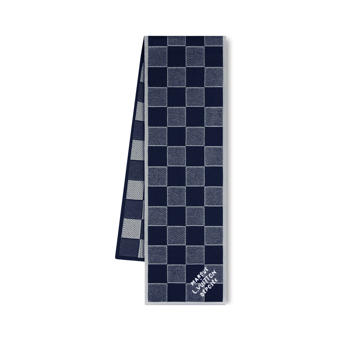 Damier Heritage Scarf - Navy blue