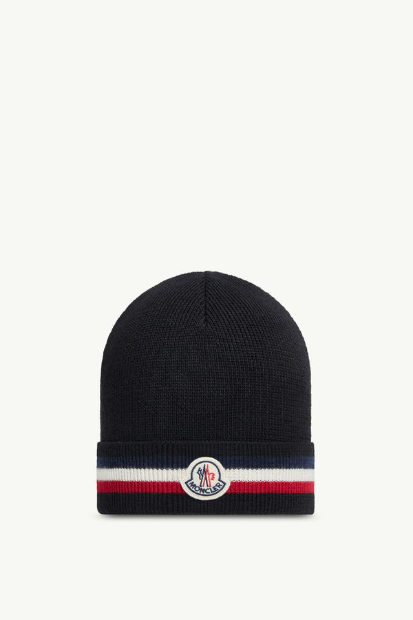 Tricolour Wool Beanie - Moncler