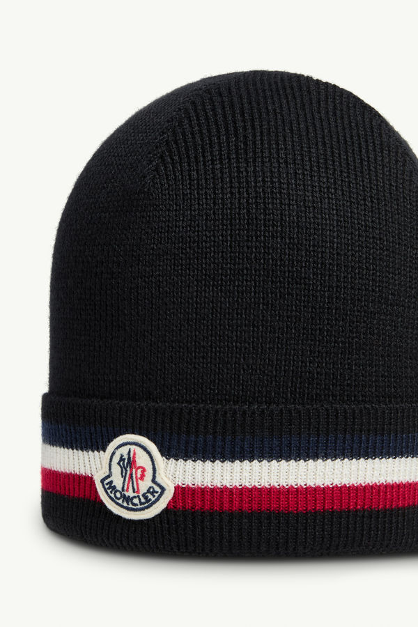 Tricolour Wool Beanie - Moncler